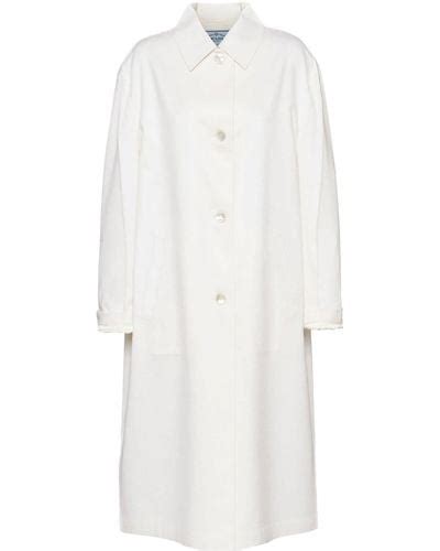 white prada coat womens|prada coat women's sale.